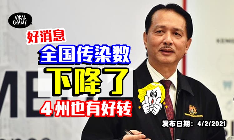 【山山带来好消息❗️】全国病毒传染数下降了🔥诺希山: 破万前需降至0.5！
