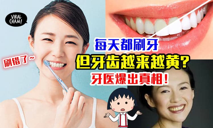 【牙齿越来越黄？】牙医说出刷牙也刷不白真相！网友惊呼：刷错30年了！(内有影片)
