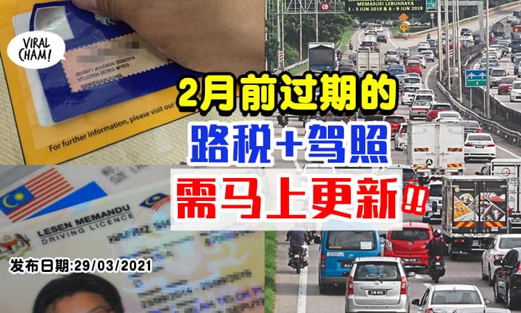 【快去Renew❗】2月1日前已到期的路税和驾照⚡ JPJ : 马上去更新！