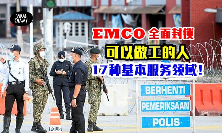 【EMCO可以做工的人】基本服务领域有17种！到EMCO区外工作必须检测！