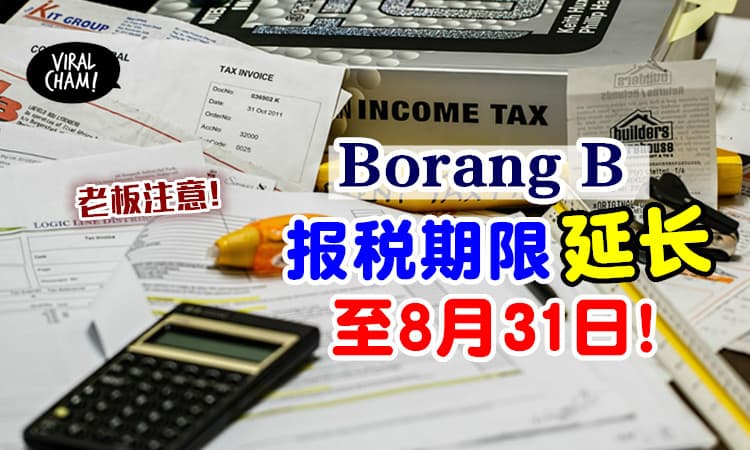 【老板注意！】LHDN宣布 : Borang B报税期限⚡ 再延长至8月31日！