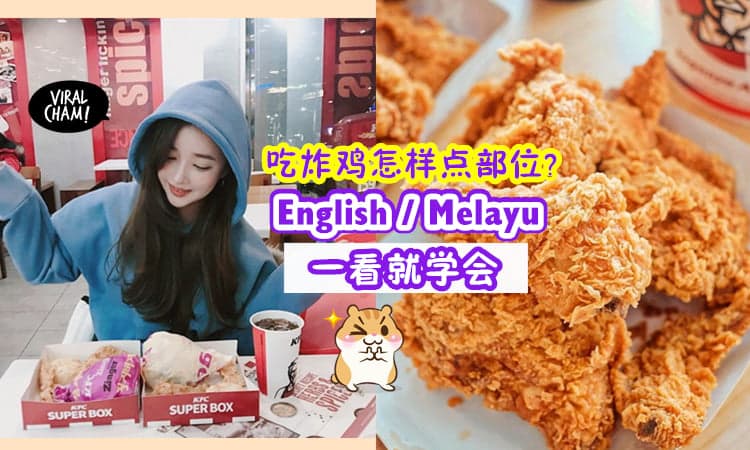 【炸鸡小学堂🐔】鸡二度/鸡腿/等部位Melayu和English怎么说? 看完就会order啦~