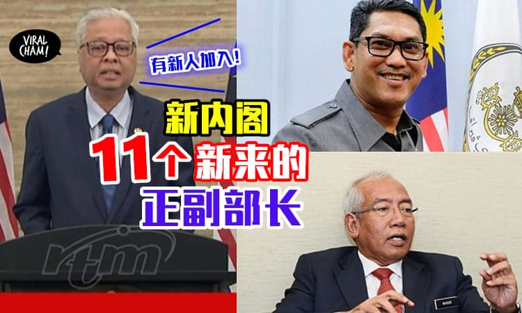 【新内阁有新血！】一共有11个新的正副部长✨包括前霹雳州大臣！