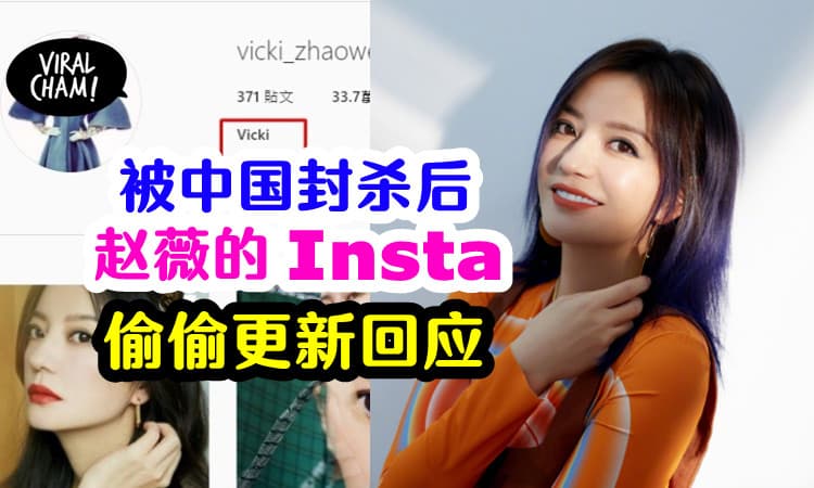 【赵薇出现回应了❗️】Instagram 自介栏更新留3字，照片发了暗示后秒删！