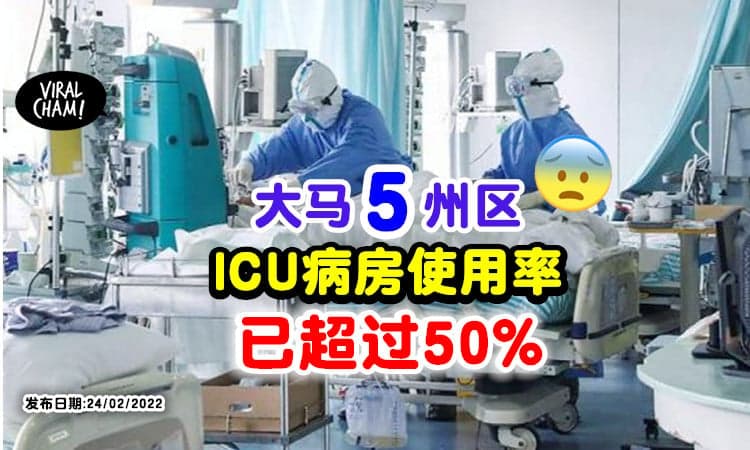 【住院人数增多！】疫情持续升温⚡「这5州区」 ICU病房使用率已超过50%！
