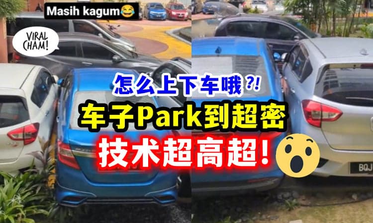 【好高超的技术🚗】雪州惊现「Park车奇景」每辆车只相隔3cm❗ (内有影片)