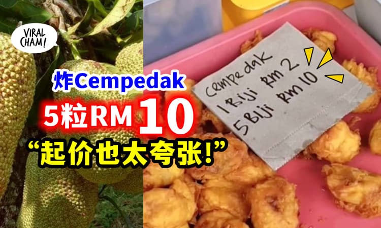 【好贵吃啊!】5粒炸Cempedak要RM10😱 网民震惊: 吉打还买到3粒RM1