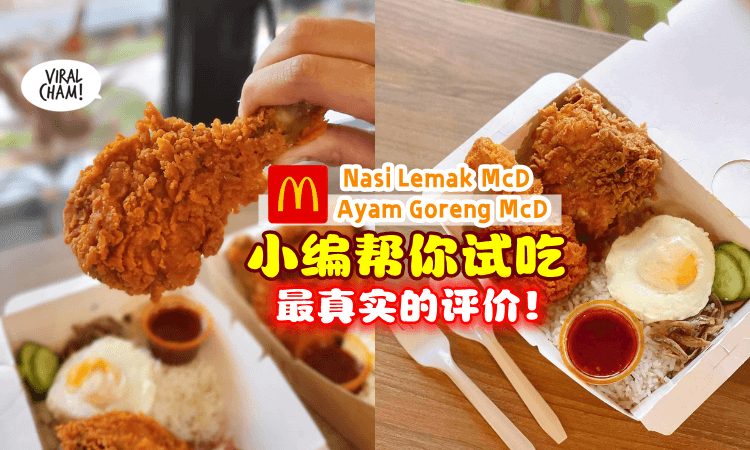 【小编Approve😉】大马国民美食 Nasi Lemak McD ➕ Ayam Goreng McD 测评😋 这味道太绝了~