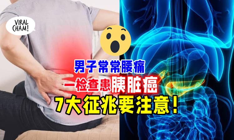 【有7症状注意了❗】男子常感到腰痛⚡ 就医检查竟是「胰脏癌末期」😱