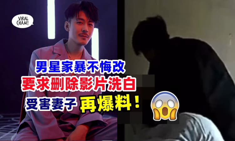 【证据确凿还想洗白❗】男星家暴妻子, 还要求『删除影片+装没事』对话全被曝光⚡