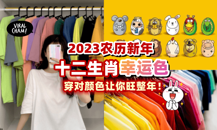 【新年穿什么好❓】2023兔年「12生肖の幸运颜色✨」过年衣这样买，运势加倍Ong🧨