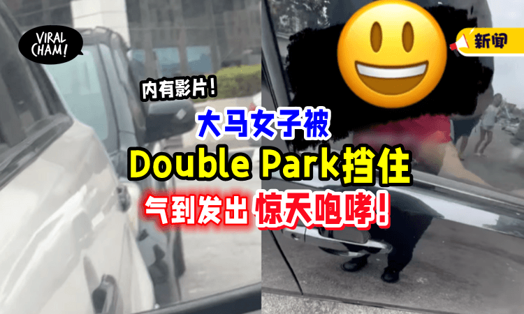 【Double Park不留电话❗️】华裔女子「Horn半个小时」不见人⚡ 气到发出”河东狮吼“!（内有影片）