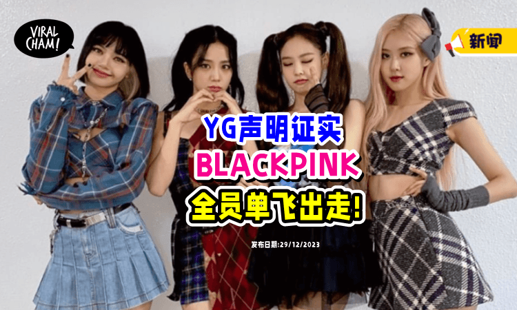 【BLACKPINK宣告单飞⁉️】YG娱乐声明「证实放手了」确定全员出走⚡