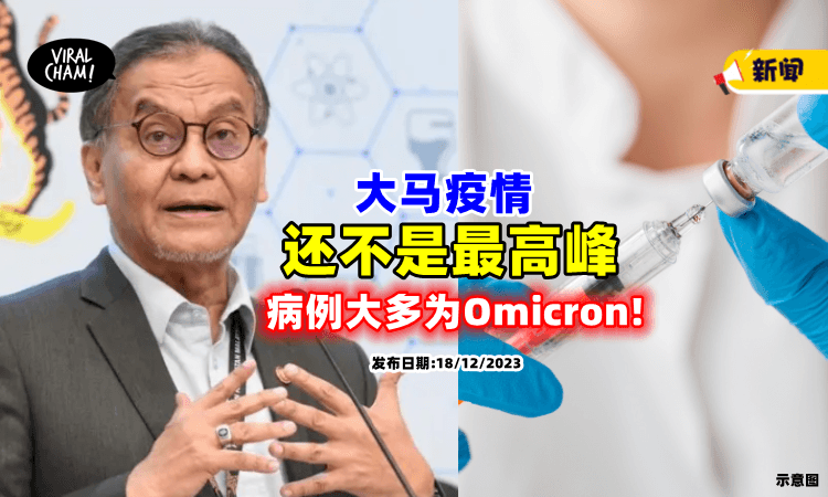 【现在还不是最高峰❗】大马疫情多属「Omicron🦠」总监: Covid-19病例恐再激增!