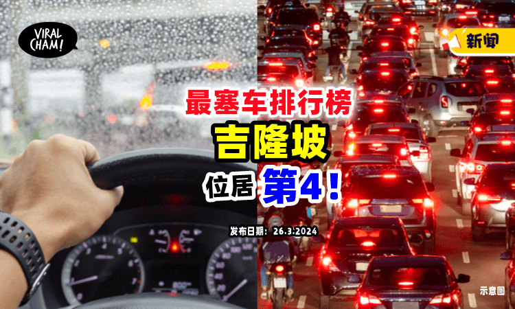 【塞上世界排行榜⁉️】吉隆坡列入『东南亚最塞车🚦』第4位，位居第1的竟是这个城市！