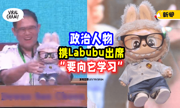 【政治人物也着迷⁉️】马青大会「惊现Labubu⚡」林添顺: 努力变像它那样!