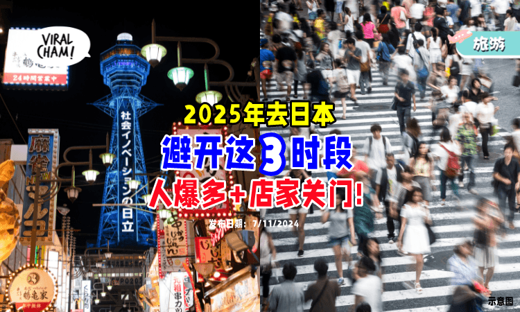 【2025年去日本注意❗】旅游达人建议避开「这3时段🔥」人潮拥挤+店家休息！