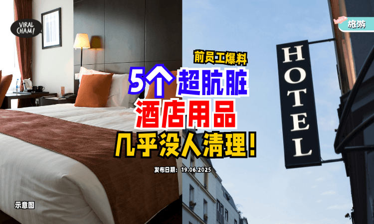 【小心用到“公共细菌”❗️】前员工爆料超肮脏「5个酒店用品⚡️」：几乎没人清理！