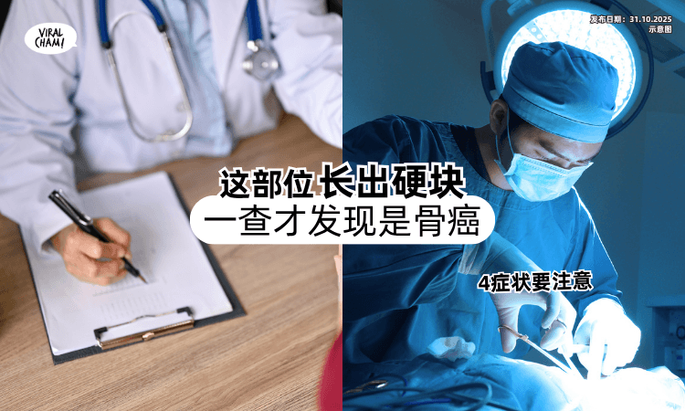 【这部位长出硬块❗】女子多年不理竟越长越大⚡ 去检查才发现是「骨癌」