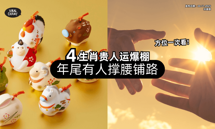【年尾贵人运爆棚❗】师父点名「这4个生肖✨」有人撑腰、铺路、做事顺顺！
