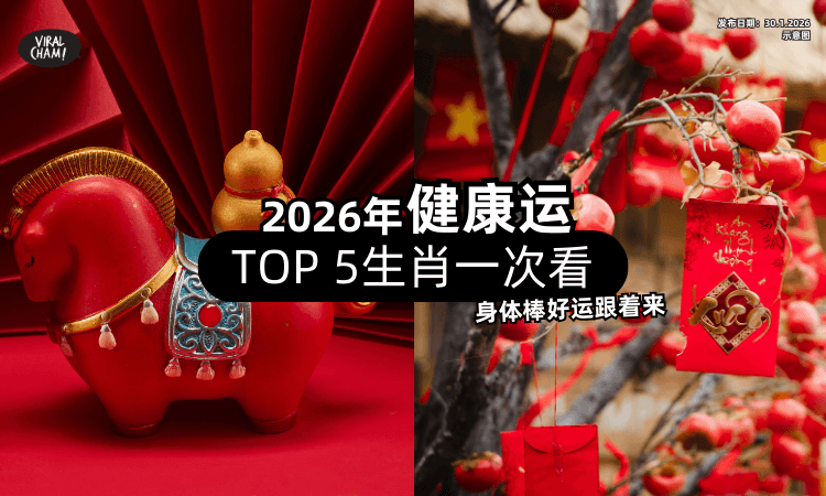 【别只顾着拼❗】2026「健康运TOP 5」生肖一次看✨ 身体稳了好运才追得上！