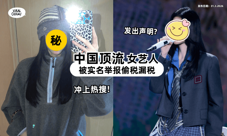 【冲上热搜❗】中国顶流女艺人「被实名举报」偷税漏税⚡ 该局表示已受理!