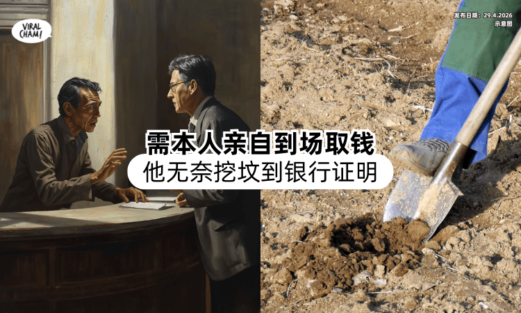 【需本人亲自到场❗】男子无奈之下「挖出姐姐遗体⚡」抬到银行取款！