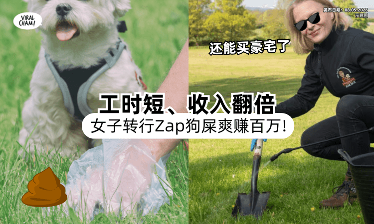 【还开公司专门Zap❗】女子转行「捡狗屎」收入翻5倍⚡ 成功买豪宅实现梦想！