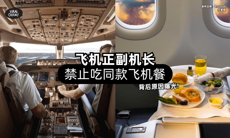 【机师不能随便选❗】飞机正副机长「禁止吃同款飞机餐⚡」背后原因曝光！