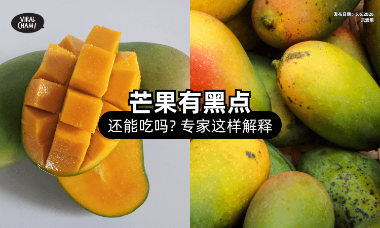 【先别丢掉⚡】芒果表皮「冒黑点」还能吃吗❓ 专家这样解释！
