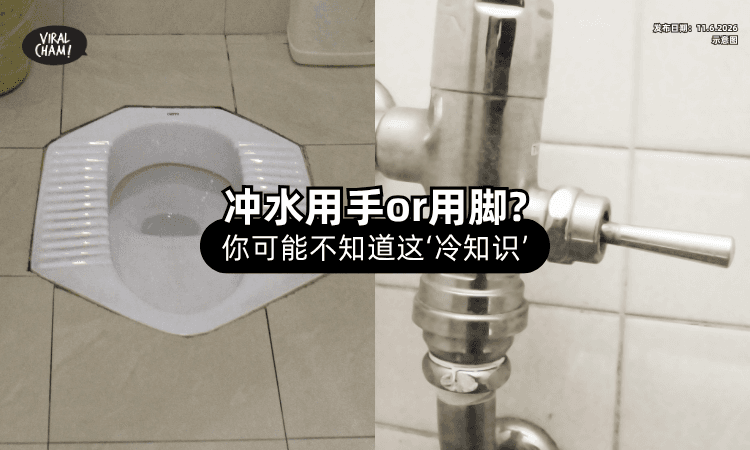 【冷知识⚡】公共厕所冲水「用手按or用脚踩❓」“马桶专家”出面解惑！
