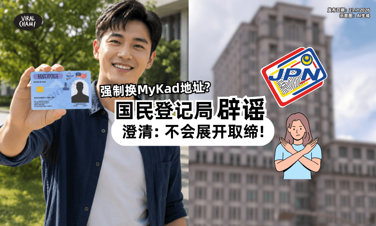【JPN辟谣❗】网传政府「强制换MyKad地址⚡」澄清: 不会展开取缔!