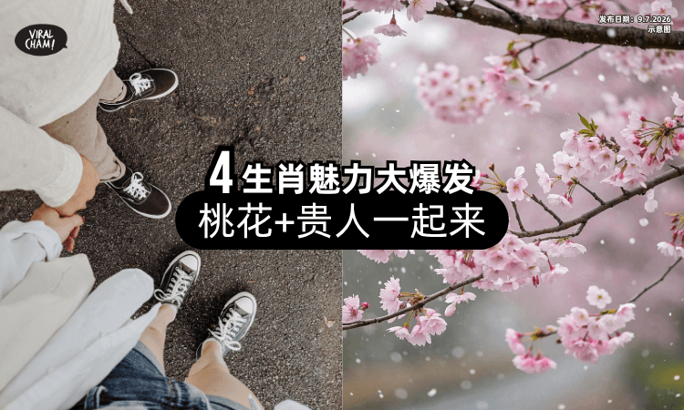 【人气挡不住❗】这4大生肖被点名「魅力大爆发⚡」桃花+贵人全都一起来！