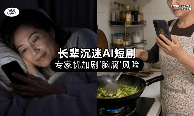 【吃饭、上厕所都在看❗】长辈集体沉迷「AI短剧⚡」专家示警：恐对大脑产生影响！
