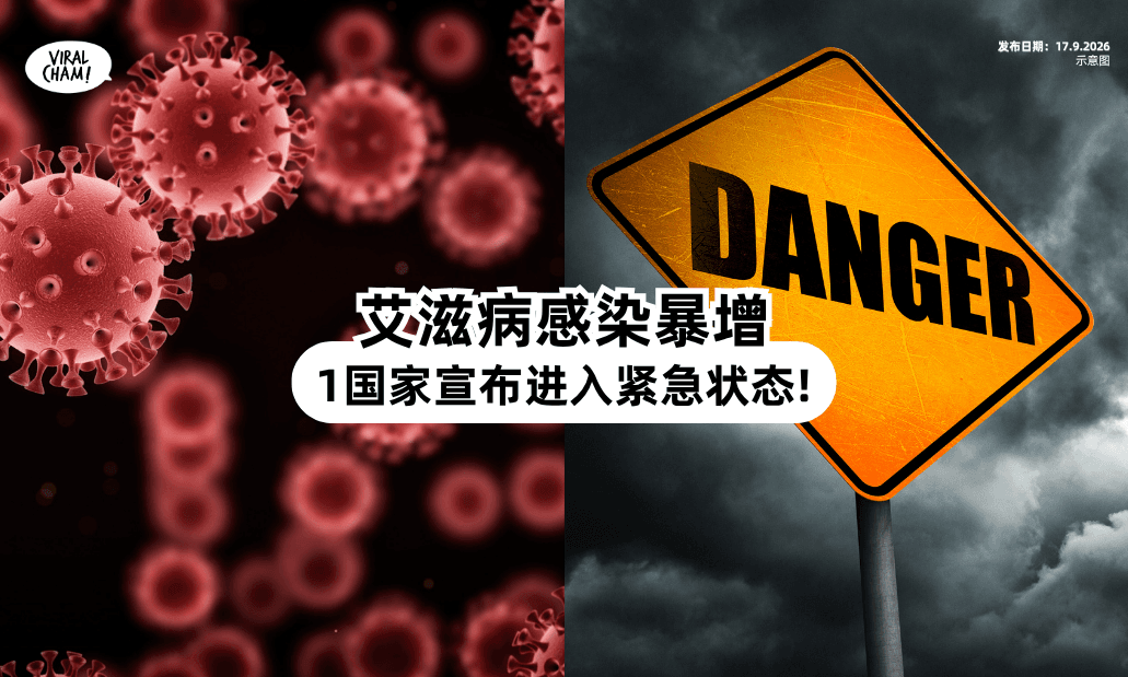 【HIV感染暴增❗】1国家宣布进入「紧急状态⚠️」60人中就有1人患爱滋！