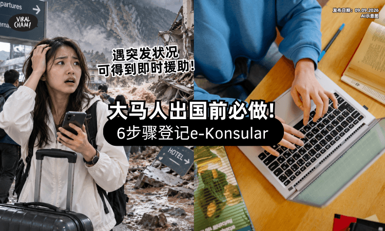 【出国前记得弄❗】大马外交部促登记「e-Konsular⚡」6步骤教你登记！