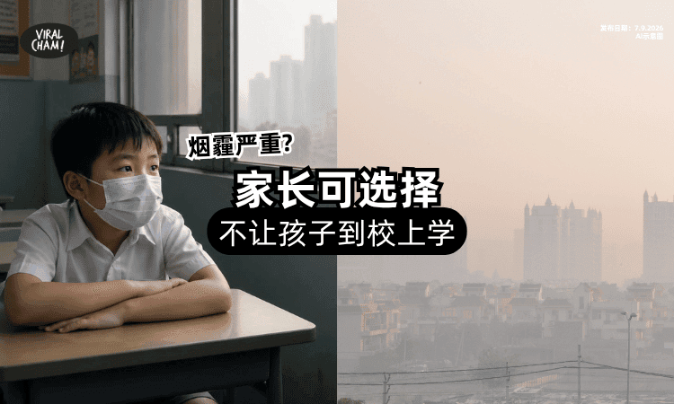 【家长自己决定❗】烟霾严重孩子可不上学⚡ 教育部：只需做1件事