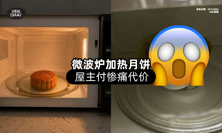【整屋冒黑烟❗】Microwave「加热月饼」付惨痛代价⚡ 5个安全贴士记好！