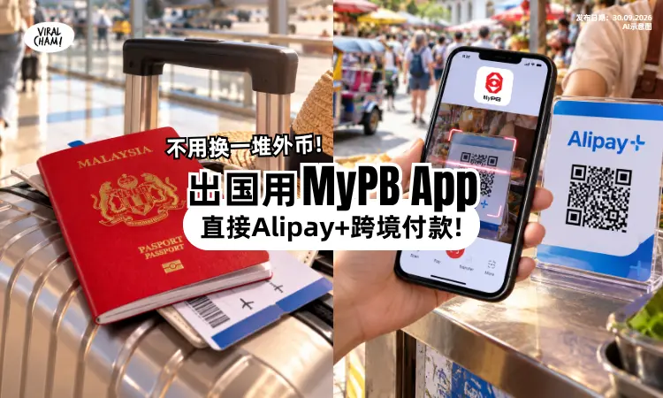 【出国消费更方便❗】Public Bank用户「能用MyPB App⚡」直接Alipay+跨境付款