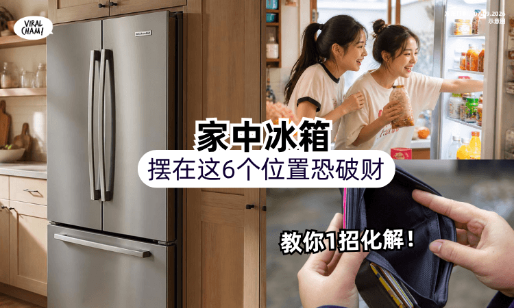 【快Check家里❗️】冰箱摆放「这6位置」恐破财⚡️命理师教你1招化解！