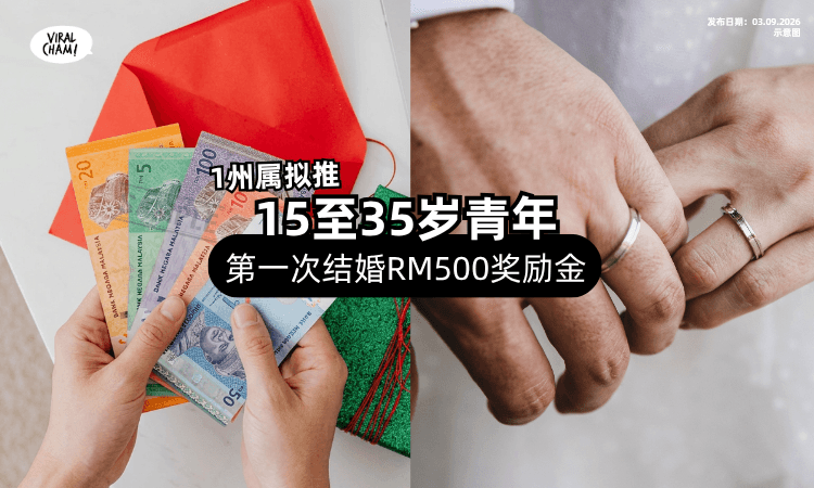 【第一次结婚❓】1州属拟「奖励RM500⚡」人权委员会对年龄门槛有意见!