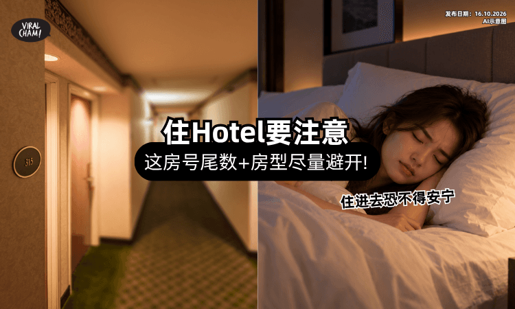 【不是迷信❗】住Hotel尽量避开这些号码⚡ 专家揭「地雷房型」：恐整晚睡不到！