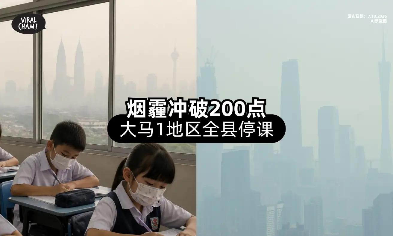 【空气污染破200点❗】半岛「1地区」335所学校停课⚡