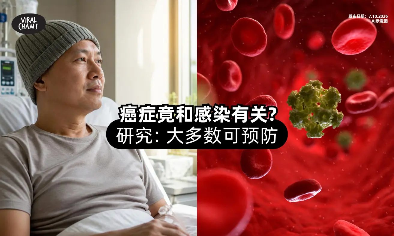 【每8宗就有1宗⚡】癌症竟和感染有关❓ 研究发现：大多数可预防！