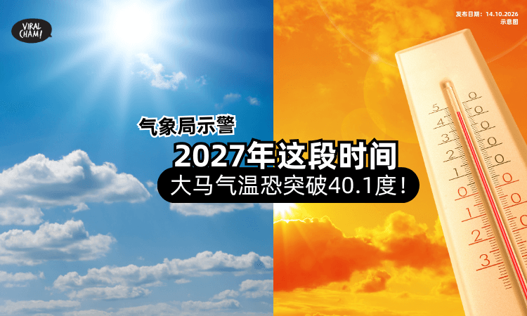 【超级厄尔尼诺来了❗️】气象局警告 : 2027年「这段时间🔥」大马恐突破40.1度！