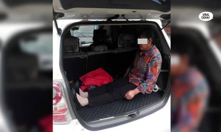 【简直就是垃圾】媽媽出錢讓兒買新車,竟遭兒逼坐後車箱！