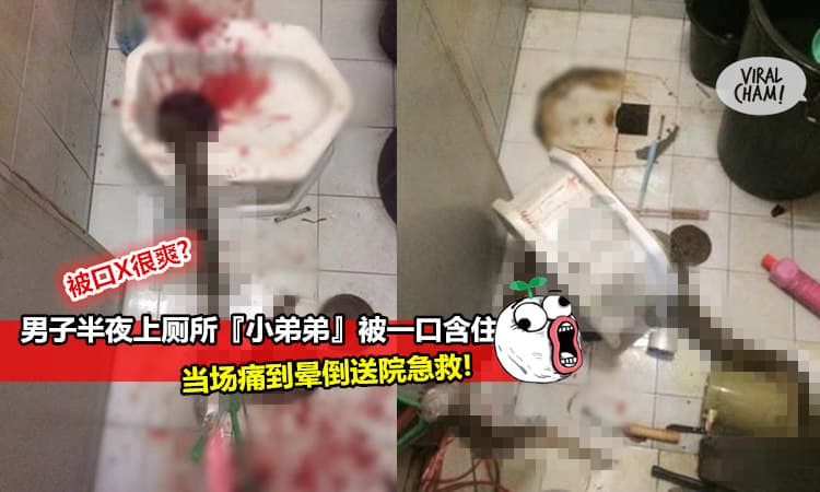 【世纪衰男半夜在家尿尿却被XX『口爆』!】过程太激烈血流如注痛到晕倒,差点连jj都保不住! 以后上厕所前最好先检查马桶…